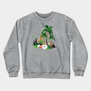 Tropical design Crewneck Sweatshirt